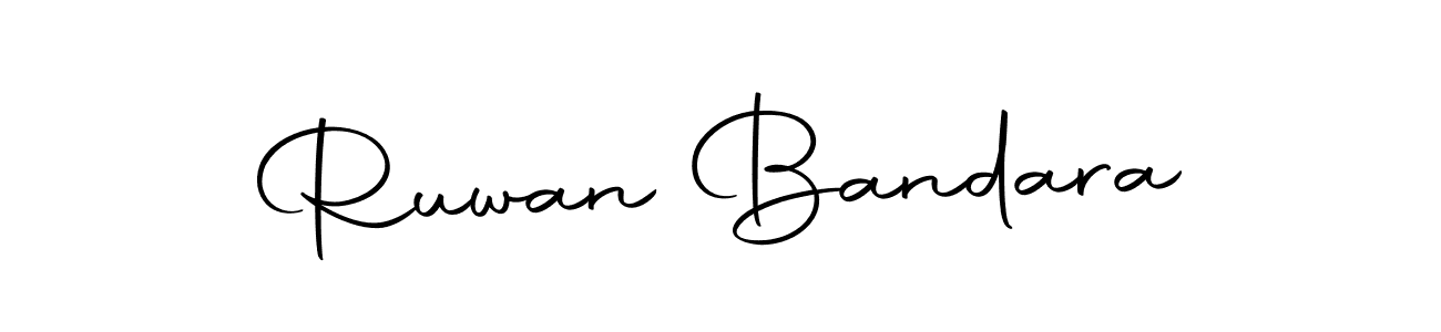 Create a beautiful signature design for name Ruwan Bandara. With this signature (Autography-DOLnW) fonts, you can make a handwritten signature for free. Ruwan Bandara signature style 10 images and pictures png