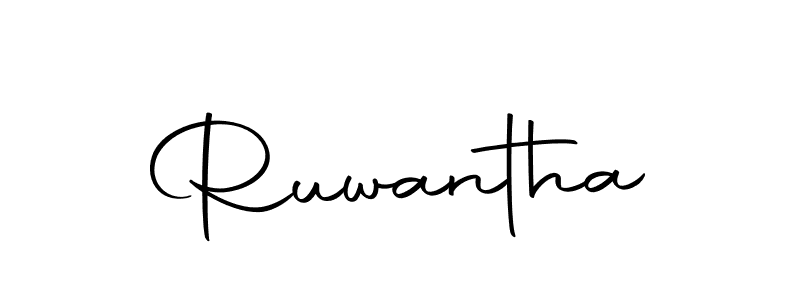 Make a beautiful signature design for name Ruwantha. With this signature (Autography-DOLnW) style, you can create a handwritten signature for free. Ruwantha signature style 10 images and pictures png
