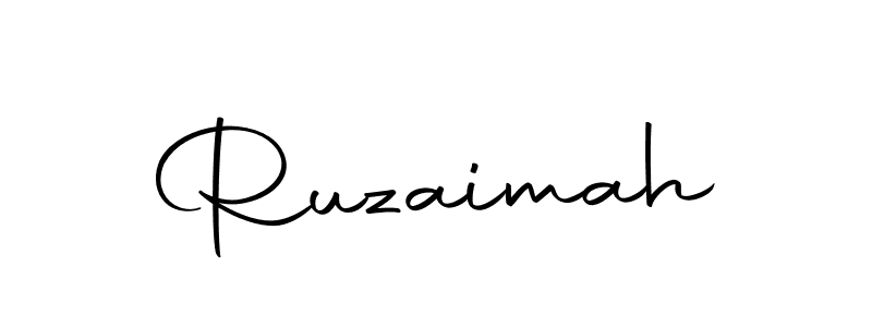 You should practise on your own different ways (Autography-DOLnW) to write your name (Ruzaimah) in signature. don't let someone else do it for you. Ruzaimah signature style 10 images and pictures png