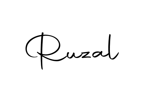 Create a beautiful signature design for name Ruzal. With this signature (Autography-DOLnW) fonts, you can make a handwritten signature for free. Ruzal signature style 10 images and pictures png