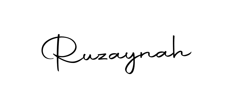 Ruzaynah stylish signature style. Best Handwritten Sign (Autography-DOLnW) for my name. Handwritten Signature Collection Ideas for my name Ruzaynah. Ruzaynah signature style 10 images and pictures png