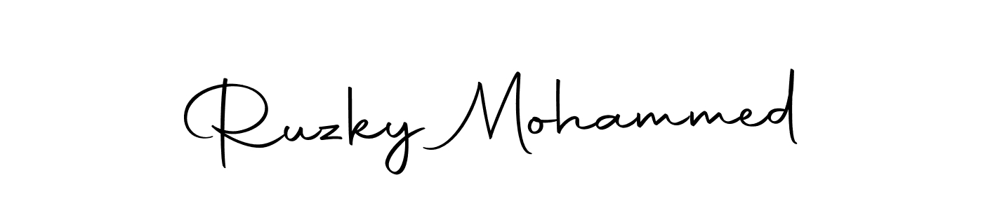 Also we have Ruzky Mohammed name is the best signature style. Create professional handwritten signature collection using Autography-DOLnW autograph style. Ruzky Mohammed signature style 10 images and pictures png