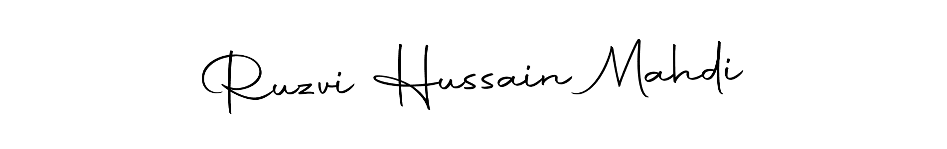 Make a short Ruzvi Hussain Mahdi signature style. Manage your documents anywhere anytime using Autography-DOLnW. Create and add eSignatures, submit forms, share and send files easily. Ruzvi Hussain Mahdi signature style 10 images and pictures png