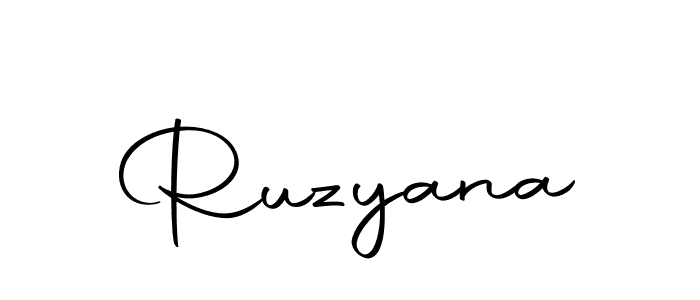 Make a beautiful signature design for name Ruzyana. With this signature (Autography-DOLnW) style, you can create a handwritten signature for free. Ruzyana signature style 10 images and pictures png