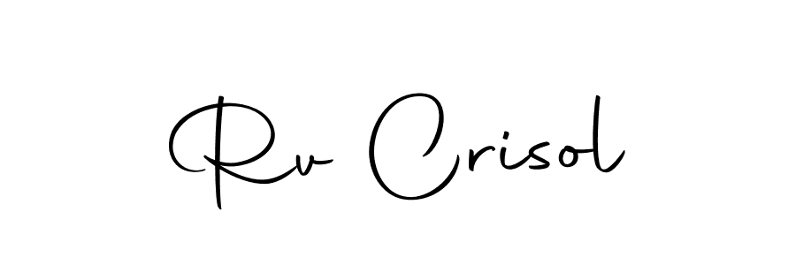 How to make Rv Crisol signature? Autography-DOLnW is a professional autograph style. Create handwritten signature for Rv Crisol name. Rv Crisol signature style 10 images and pictures png