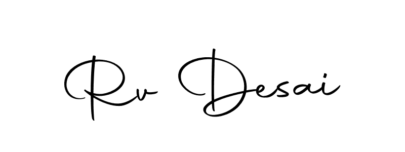 The best way (Autography-DOLnW) to make a short signature is to pick only two or three words in your name. The name Rv Desai include a total of six letters. For converting this name. Rv Desai signature style 10 images and pictures png