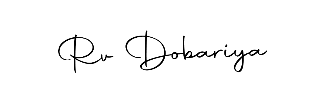 Rv Dobariya stylish signature style. Best Handwritten Sign (Autography-DOLnW) for my name. Handwritten Signature Collection Ideas for my name Rv Dobariya. Rv Dobariya signature style 10 images and pictures png