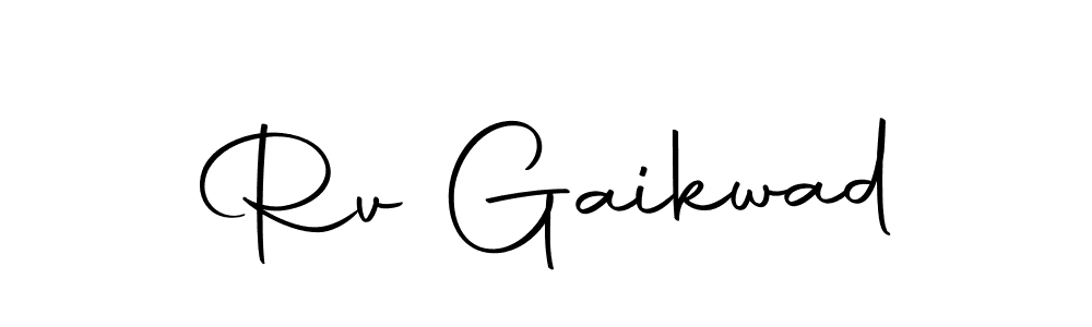 How to make Rv Gaikwad name signature. Use Autography-DOLnW style for creating short signs online. This is the latest handwritten sign. Rv Gaikwad signature style 10 images and pictures png