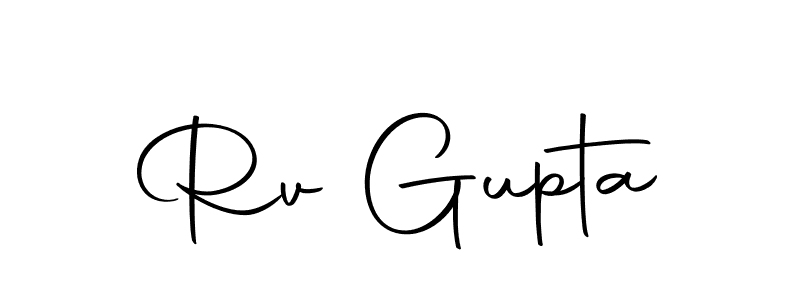Use a signature maker to create a handwritten signature online. With this signature software, you can design (Autography-DOLnW) your own signature for name Rv Gupta. Rv Gupta signature style 10 images and pictures png