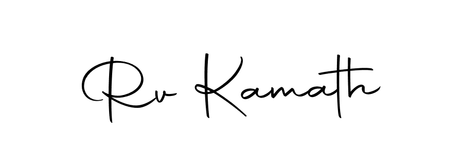 You should practise on your own different ways (Autography-DOLnW) to write your name (Rv Kamath) in signature. don't let someone else do it for you. Rv Kamath signature style 10 images and pictures png