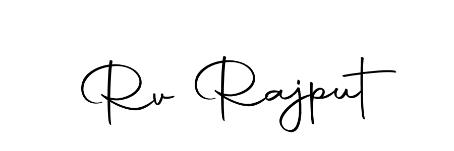 Create a beautiful signature design for name Rv Rajput. With this signature (Autography-DOLnW) fonts, you can make a handwritten signature for free. Rv Rajput signature style 10 images and pictures png