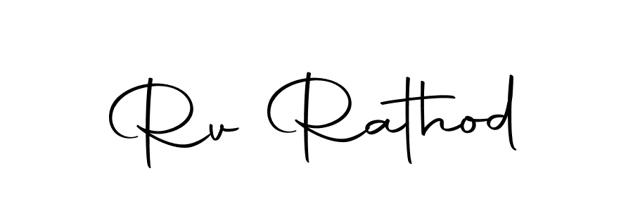 Make a beautiful signature design for name Rv Rathod. Use this online signature maker to create a handwritten signature for free. Rv Rathod signature style 10 images and pictures png