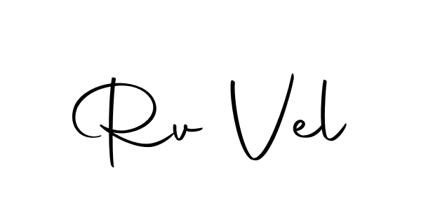 You should practise on your own different ways (Autography-DOLnW) to write your name (Rv Vel) in signature. don't let someone else do it for you. Rv Vel signature style 10 images and pictures png