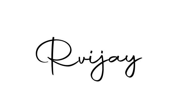 Rvijay stylish signature style. Best Handwritten Sign (Autography-DOLnW) for my name. Handwritten Signature Collection Ideas for my name Rvijay. Rvijay signature style 10 images and pictures png