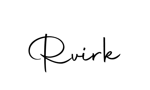 How to make Rvirk name signature. Use Autography-DOLnW style for creating short signs online. This is the latest handwritten sign. Rvirk signature style 10 images and pictures png