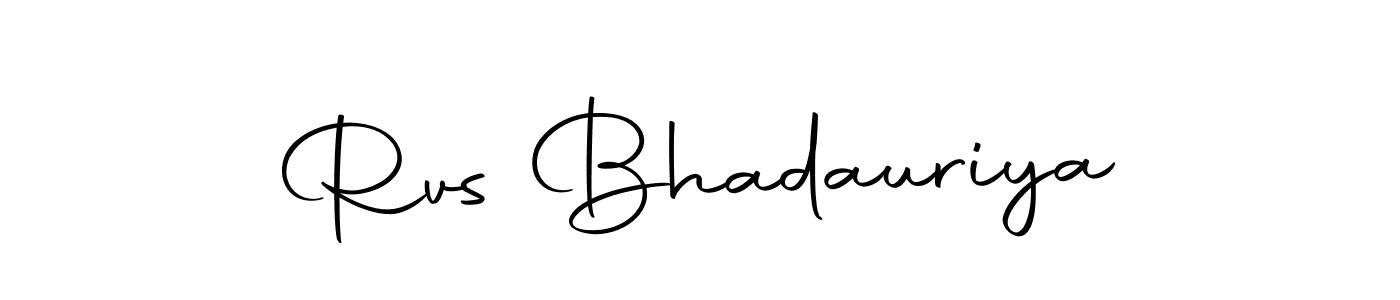 Create a beautiful signature design for name Rvs Bhadauriya. With this signature (Autography-DOLnW) fonts, you can make a handwritten signature for free. Rvs Bhadauriya signature style 10 images and pictures png