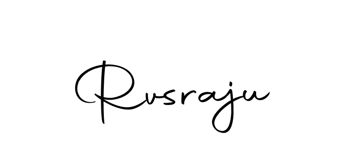 Design your own signature with our free online signature maker. With this signature software, you can create a handwritten (Autography-DOLnW) signature for name Rvsraju. Rvsraju signature style 10 images and pictures png