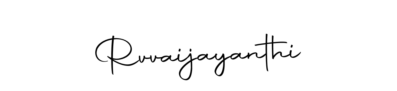 Create a beautiful signature design for name Rvvaijayanthi. With this signature (Autography-DOLnW) fonts, you can make a handwritten signature for free. Rvvaijayanthi signature style 10 images and pictures png