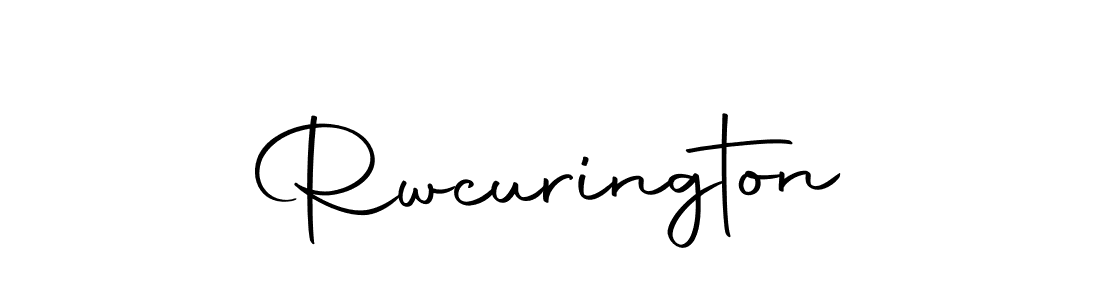 Design your own signature with our free online signature maker. With this signature software, you can create a handwritten (Autography-DOLnW) signature for name Rwcurington. Rwcurington signature style 10 images and pictures png