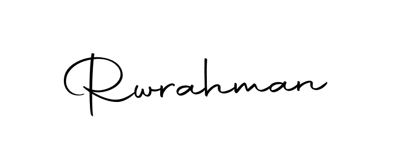 You should practise on your own different ways (Autography-DOLnW) to write your name (Rwrahman) in signature. don't let someone else do it for you. Rwrahman signature style 10 images and pictures png