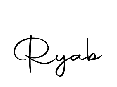 How to make Ryab signature? Autography-DOLnW is a professional autograph style. Create handwritten signature for Ryab name. Ryab signature style 10 images and pictures png