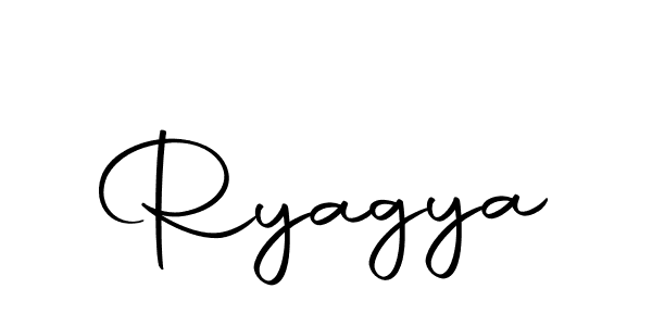 You should practise on your own different ways (Autography-DOLnW) to write your name (Ryagya) in signature. don't let someone else do it for you. Ryagya signature style 10 images and pictures png