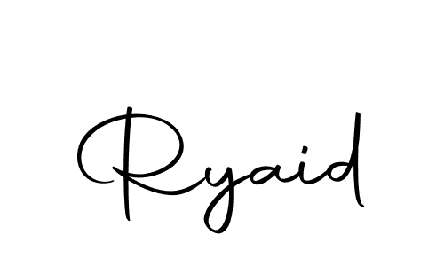 Create a beautiful signature design for name Ryaid. With this signature (Autography-DOLnW) fonts, you can make a handwritten signature for free. Ryaid signature style 10 images and pictures png