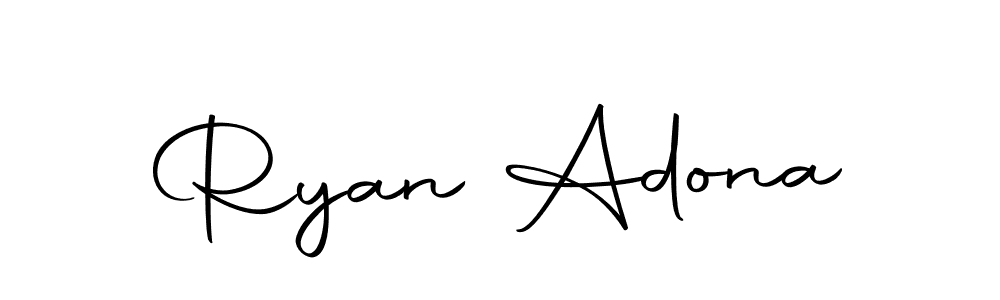 Autography-DOLnW is a professional signature style that is perfect for those who want to add a touch of class to their signature. It is also a great choice for those who want to make their signature more unique. Get Ryan Adona name to fancy signature for free. Ryan Adona signature style 10 images and pictures png