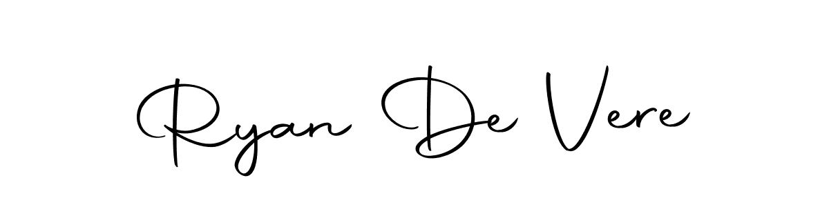 How to make Ryan De Vere name signature. Use Autography-DOLnW style for creating short signs online. This is the latest handwritten sign. Ryan De Vere signature style 10 images and pictures png