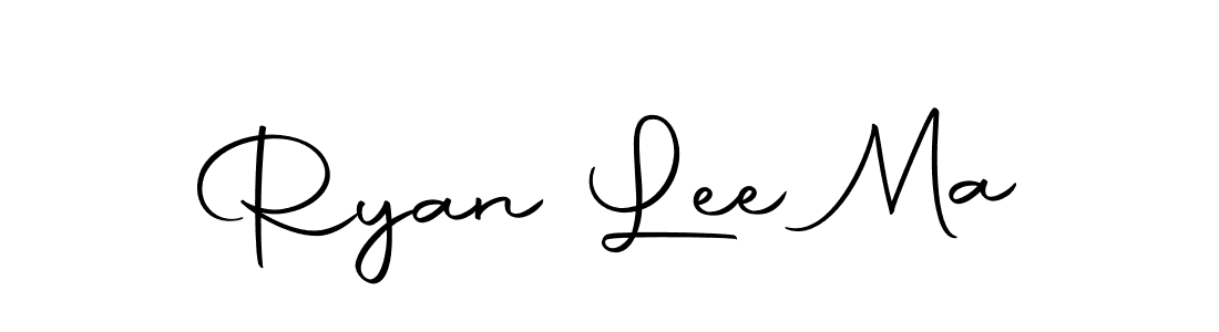 Design your own signature with our free online signature maker. With this signature software, you can create a handwritten (Autography-DOLnW) signature for name Ryan Lee Ma. Ryan Lee Ma signature style 10 images and pictures png