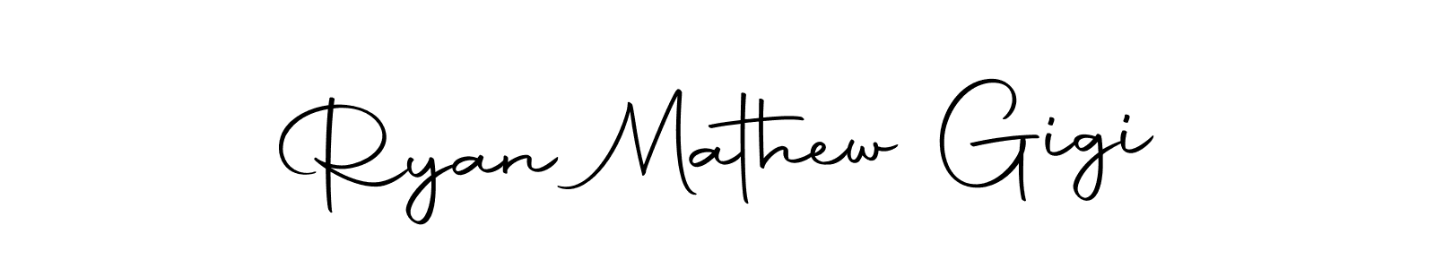 if you are searching for the best signature style for your name Ryan Mathew Gigi. so please give up your signature search. here we have designed multiple signature styles  using Autography-DOLnW. Ryan Mathew Gigi signature style 10 images and pictures png
