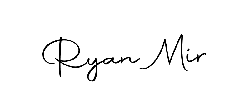 Use a signature maker to create a handwritten signature online. With this signature software, you can design (Autography-DOLnW) your own signature for name Ryan Mir. Ryan Mir signature style 10 images and pictures png