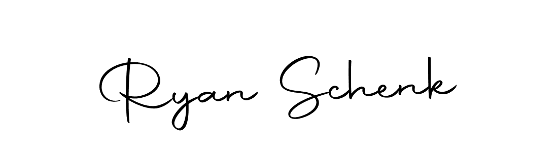 How to make Ryan Schenk name signature. Use Autography-DOLnW style for creating short signs online. This is the latest handwritten sign. Ryan Schenk signature style 10 images and pictures png