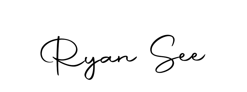 Create a beautiful signature design for name Ryan See. With this signature (Autography-DOLnW) fonts, you can make a handwritten signature for free. Ryan See signature style 10 images and pictures png