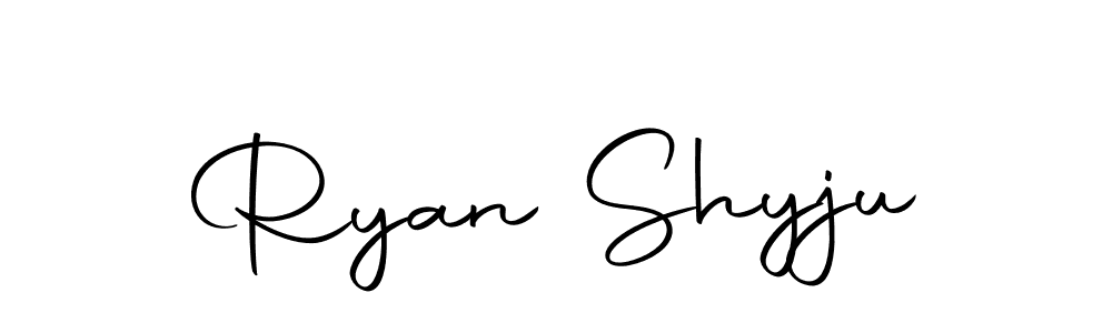 Similarly Autography-DOLnW is the best handwritten signature design. Signature creator online .You can use it as an online autograph creator for name Ryan Shyju. Ryan Shyju signature style 10 images and pictures png
