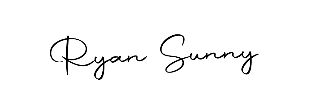 Create a beautiful signature design for name Ryan Sunny. With this signature (Autography-DOLnW) fonts, you can make a handwritten signature for free. Ryan Sunny signature style 10 images and pictures png