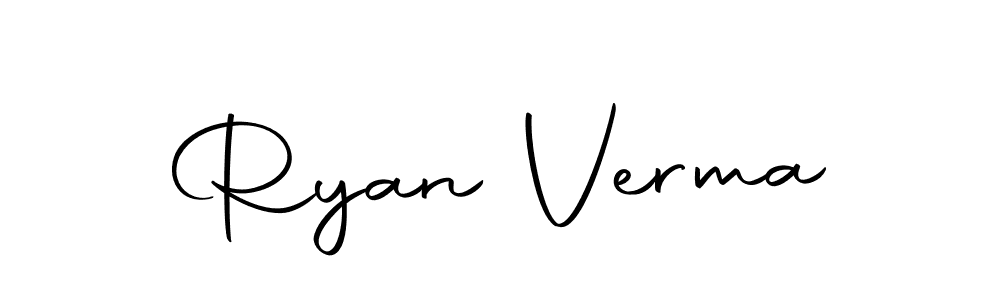 Also we have Ryan Verma name is the best signature style. Create professional handwritten signature collection using Autography-DOLnW autograph style. Ryan Verma signature style 10 images and pictures png