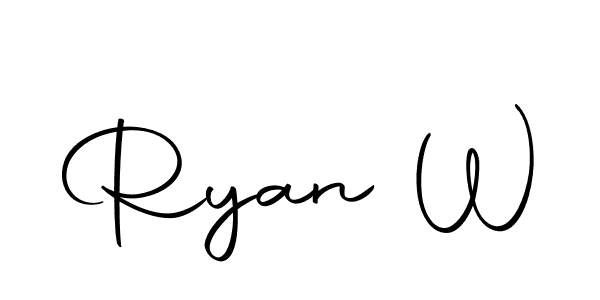 How to make Ryan W signature? Autography-DOLnW is a professional autograph style. Create handwritten signature for Ryan W name. Ryan W signature style 10 images and pictures png
