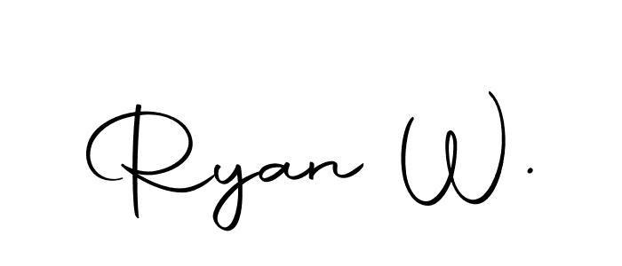 Similarly Autography-DOLnW is the best handwritten signature design. Signature creator online .You can use it as an online autograph creator for name Ryan W.. Ryan W. signature style 10 images and pictures png