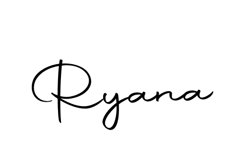 Make a short Ryana signature style. Manage your documents anywhere anytime using Autography-DOLnW. Create and add eSignatures, submit forms, share and send files easily. Ryana signature style 10 images and pictures png