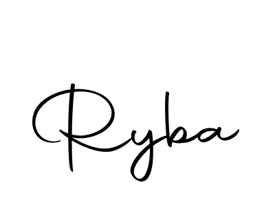 Similarly Autography-DOLnW is the best handwritten signature design. Signature creator online .You can use it as an online autograph creator for name Ryba. Ryba signature style 10 images and pictures png