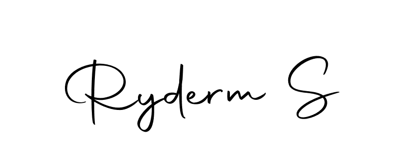 You should practise on your own different ways (Autography-DOLnW) to write your name (Ryderm S) in signature. don't let someone else do it for you. Ryderm S signature style 10 images and pictures png