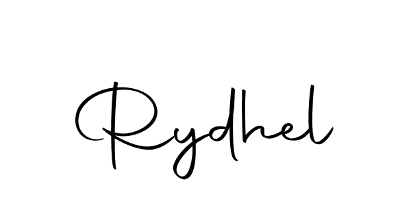 The best way (Autography-DOLnW) to make a short signature is to pick only two or three words in your name. The name Rydhel include a total of six letters. For converting this name. Rydhel signature style 10 images and pictures png