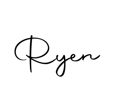 Create a beautiful signature design for name Ryen. With this signature (Autography-DOLnW) fonts, you can make a handwritten signature for free. Ryen signature style 10 images and pictures png