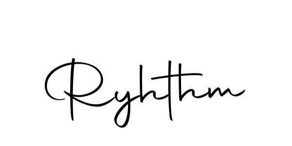 Use a signature maker to create a handwritten signature online. With this signature software, you can design (Autography-DOLnW) your own signature for name Ryhthm. Ryhthm signature style 10 images and pictures png