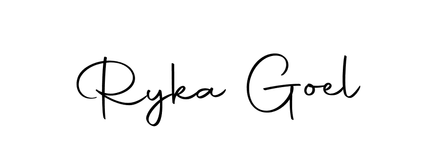Design your own signature with our free online signature maker. With this signature software, you can create a handwritten (Autography-DOLnW) signature for name Ryka Goel. Ryka Goel signature style 10 images and pictures png