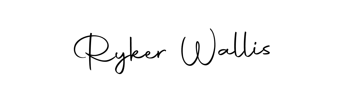 Make a beautiful signature design for name Ryker Wallis. With this signature (Autography-DOLnW) style, you can create a handwritten signature for free. Ryker Wallis signature style 10 images and pictures png