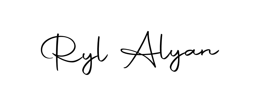 Design your own signature with our free online signature maker. With this signature software, you can create a handwritten (Autography-DOLnW) signature for name Ryl Alyan. Ryl Alyan signature style 10 images and pictures png