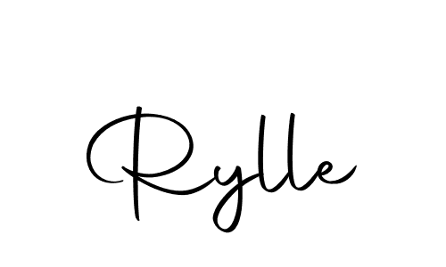 Create a beautiful signature design for name Rylle. With this signature (Autography-DOLnW) fonts, you can make a handwritten signature for free. Rylle signature style 10 images and pictures png