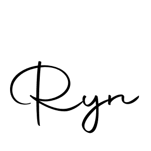 Make a beautiful signature design for name Ryn. With this signature (Autography-DOLnW) style, you can create a handwritten signature for free. Ryn signature style 10 images and pictures png